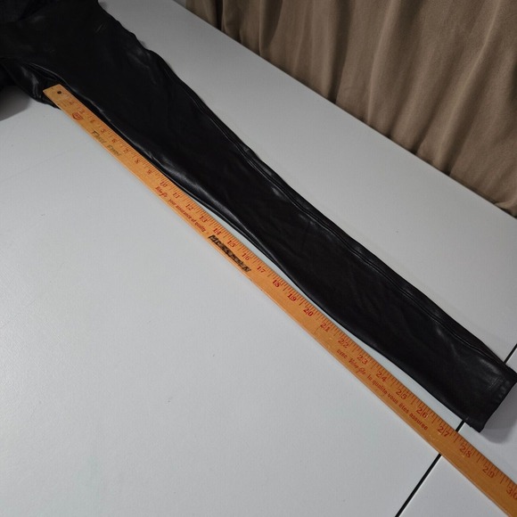 Spanx Leggings Womens Small‎ Black Faux Leather Pull On High Rise Clubwear - Picture 12 of 14